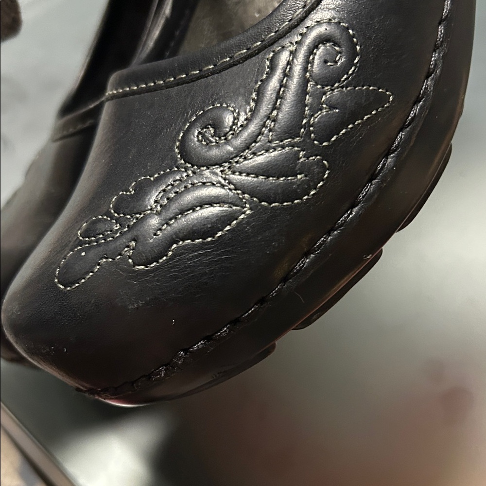 Dansko Black Embroidered Mary Jane Shoes - Picture 8 of 14